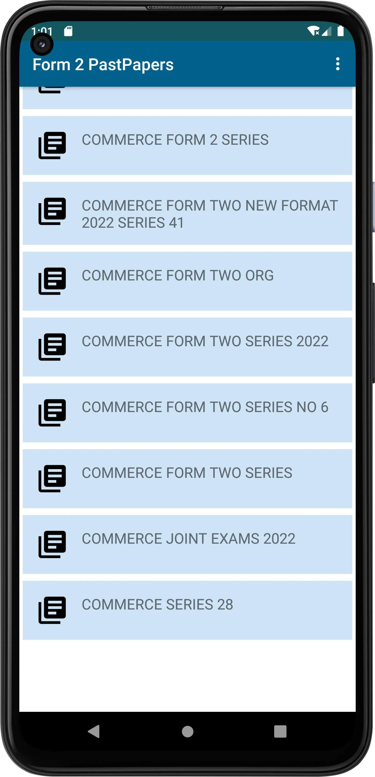 Form Two Past Papers Offline screenshot